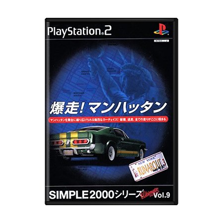 Jogo Simple 2000 Ultimate Vol. 9: Bakusou! Manhattan - Runabout 3 - PS2 (Japonês)
