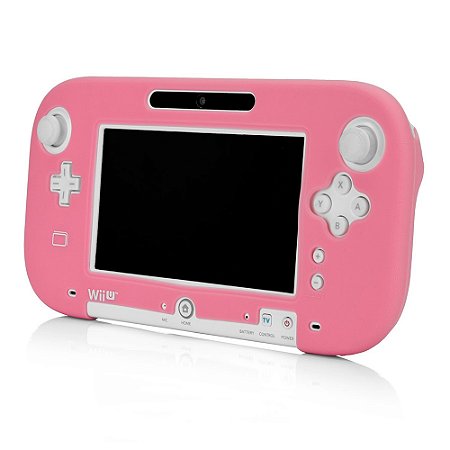 Capa de Silicone Game Pad Rosa - Wii U