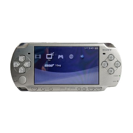 Console PSP PlayStation Portátil 2000 Prata - Sony (Japonês)