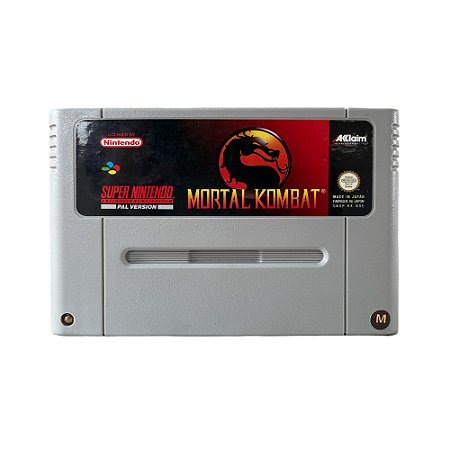 Jogo Mortal Kombat - SNES (Europeu)