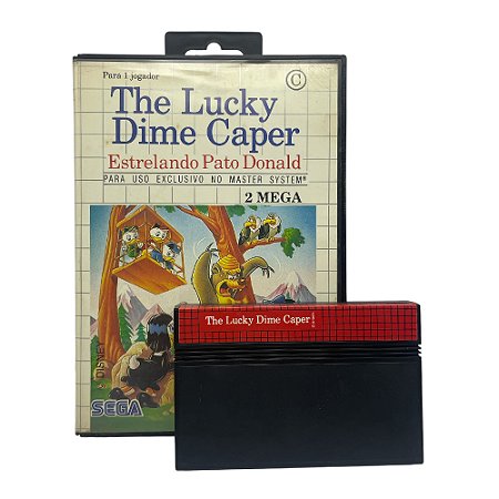 Jogo The Lucky Dime Caper Estrelando Pato Donald - Master System