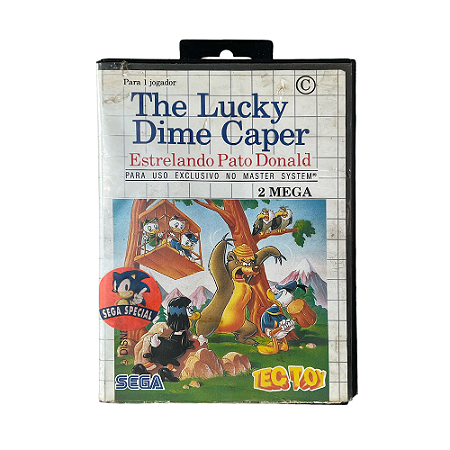 Jogo The Lucky Dime Caper Estrelando Pato Donald - Master System