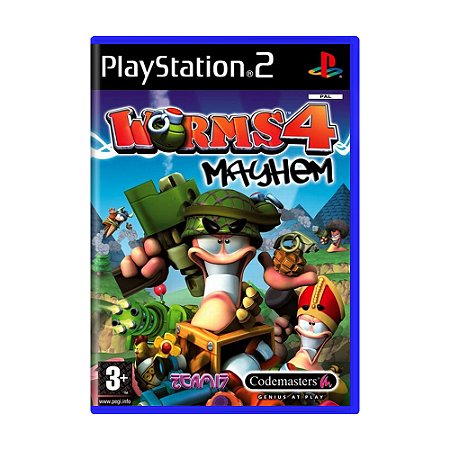 Jogo Worms 4: Mayhem - PS2 (Europeu)