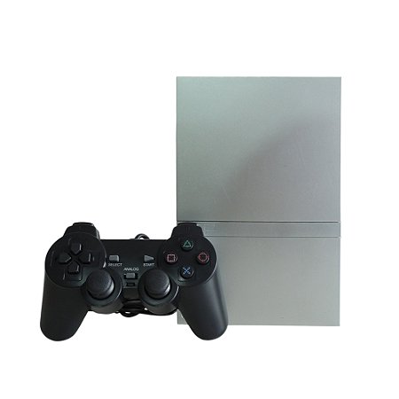 Console PlayStation 2 Slim Prata - Sony (Desbloquado 1.93)