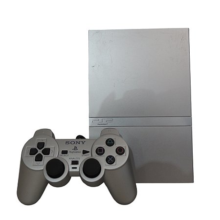 Console PlayStation 2 Slim Prata - Sony (Desbloquado 1.93)