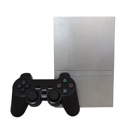 Console PlayStation 2 Slim Prata - Sony (Desbloqueado 1.93)