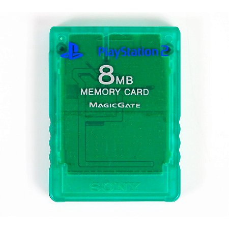 Memory Card 8MB Verde Transparente - PS2