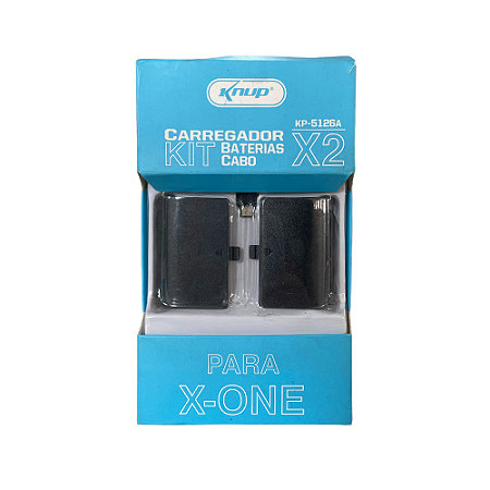 Kit Bateria com cabo carregador Para Xbox One (Play & Charge) - KNUP