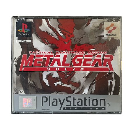 Jogo Metal Gear Solid - PS1 (Europeu)