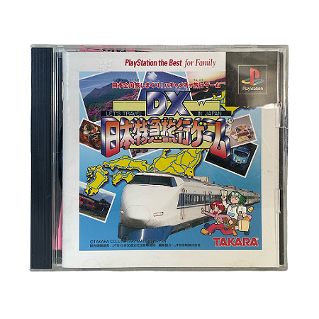 Jogo DX Nippon Tokkyu Ryokou Game: Let's Travel in Japan - PS1 (Japonês)