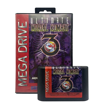 Jogo Ultimate Mortal Kombat 3 - Mega Drive