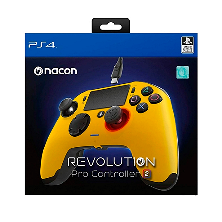 Controle Nacon Revolution: Pro Controller 2 Amarelo - PS4