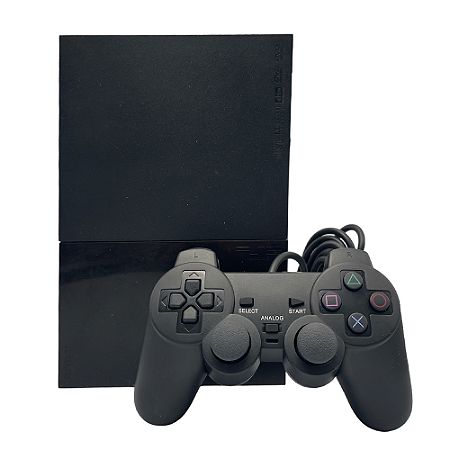 Console PlayStation 2 Preto - Sony (Japonês, Desbloqueado)