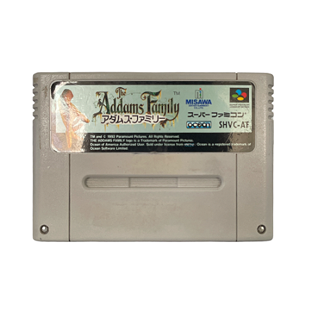 Jogo The Addams Family - SNES (Japonês)