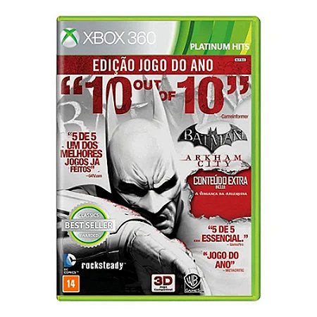 Jogo Batman: Arkham City (Platinum Hits) - Xbox 360