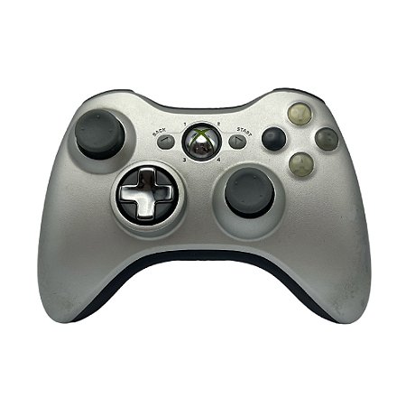 Controle Microsoft sem fio Cinza - Xbox 360