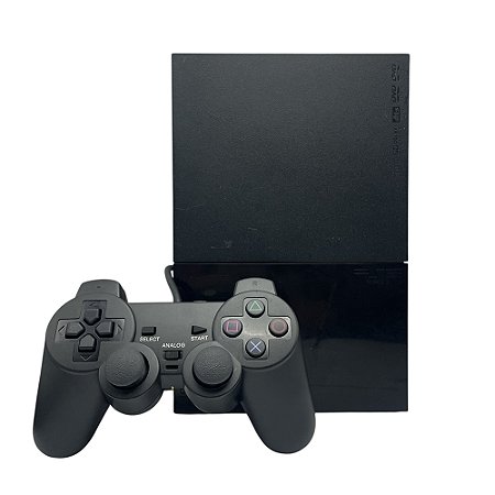 Console PlayStation 2 Slim Preto - Sony (Desbloqueado 1.93)