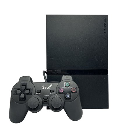 Console PlayStation 2 Slim Preto - Sony (Desbloqueado 1.88)