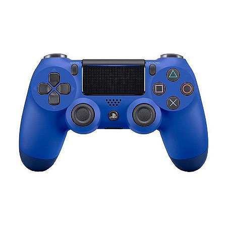 Controle Sony Dualshock 4 Azul sem fio (Com LED frontal) - PS4