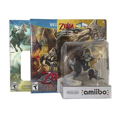 Jogo The Legend of Zelda: Twilight Princess HD + amiibo Wolf Link - Wii U