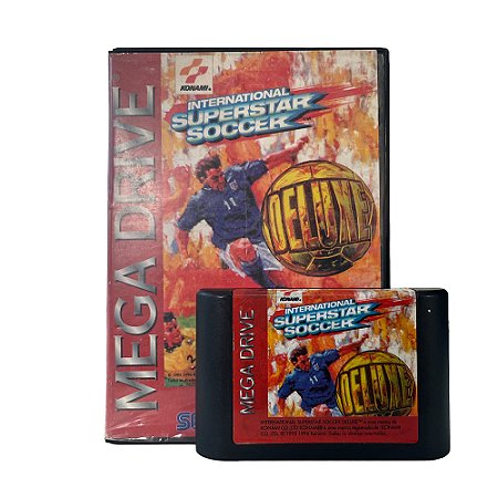 Jogo International Superstar Soccer Deluxe - Mega Drive