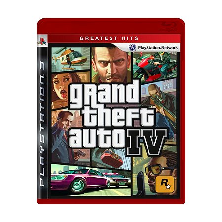 Jogo Grand Theft Auto IV (GTA 4) - PS3 (Greatest Hits)