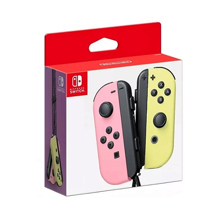 Controle Nintendo Joy-Con (Direito e Esquerdo) Amarelo pastel/Rosa pastel - Switch