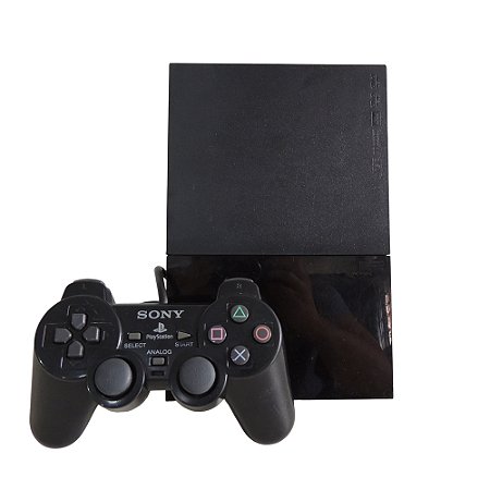 Console PlayStation 2 Slim Preto - Sony (Desbloqueado 1.93)