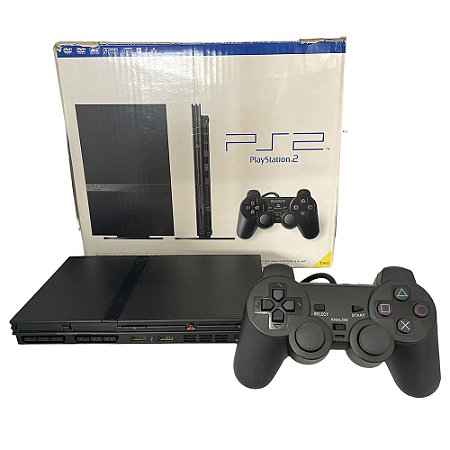 Console PlayStation 2 Slim Preto - Sony