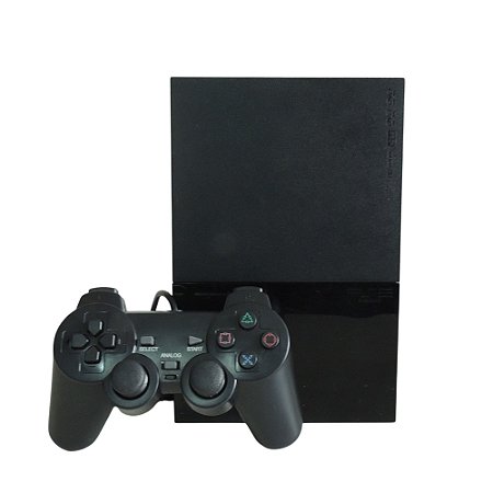 Console PlayStation 2 Slim Preto - Sony (Desbloqueado 2.00)