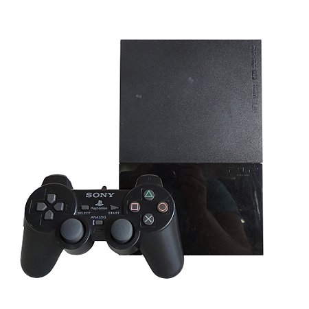 Console PlayStation 2 Slim Preto - Sony (Desbloqueado 2.00)
