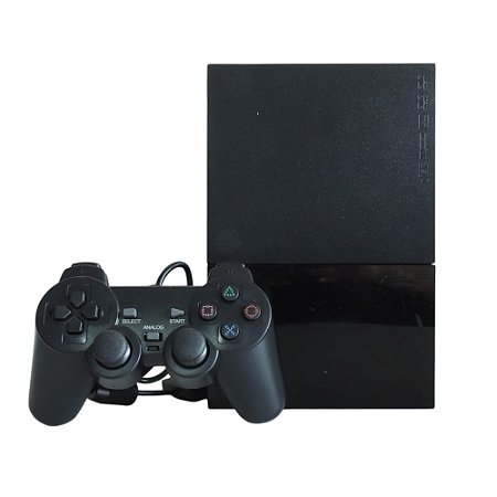 Console PlayStation 2 Slim Preto - Sony (Desbloqueado 1.93)