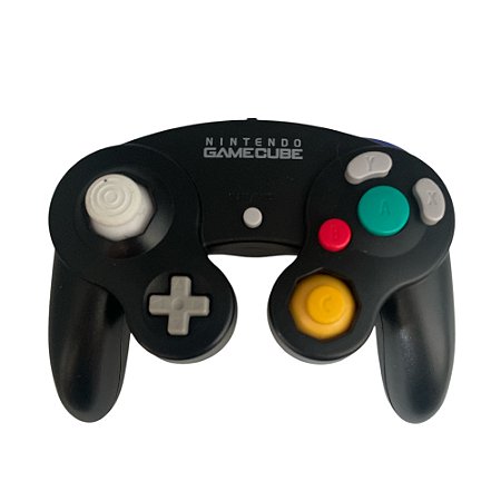 Controle GameCube Preto com fio - Nintendo