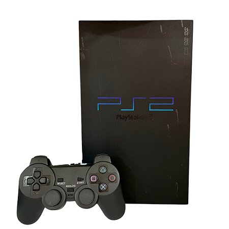 Console PlayStation 2 Fat Preto - Sony (Desbloqueado Magic-2)