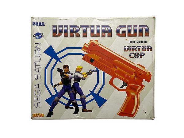 Jogo Virtua Cop + Pistola Virtua Gun - Sega Saturn