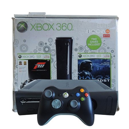 Console Xbox 360 Fat 120GB (Elite) - Microsoft (Desbloqueado LT 2.0)