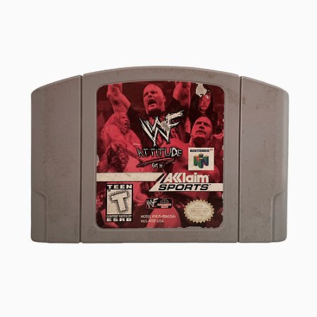 Jogo WWF Attitude - N64