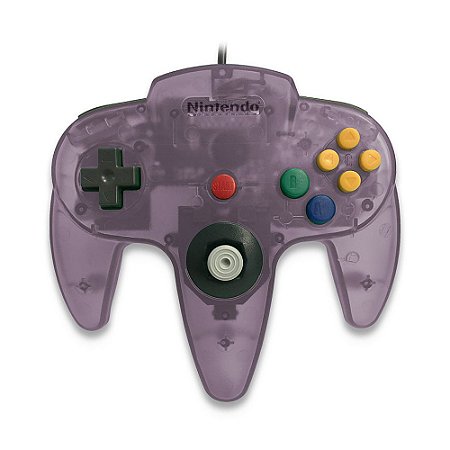 Controle Nintendo 64 Roxo Transparente - Nintendo