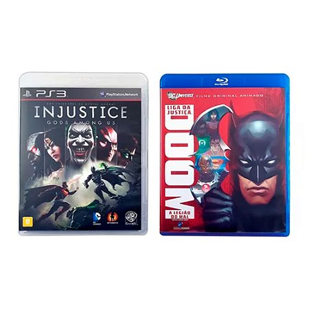 Jogo Injustice: Gods Among Us + Filme Liga da Justiça Legião do Mal - PS3