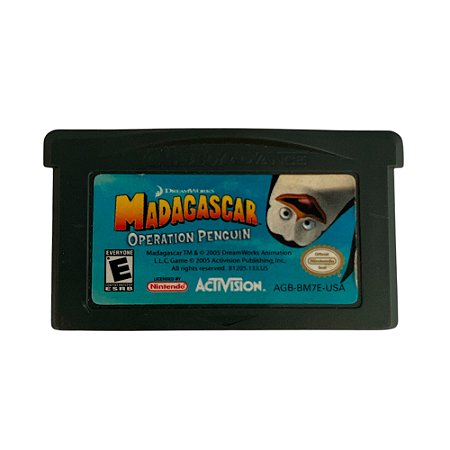 Jogo Dreamworks Madagascar: Operation Penguin - GBA
