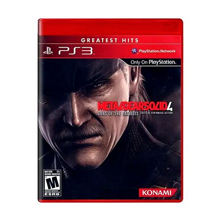 Jogo Metal Gear Solid 4: Guns of the Patriots - PS3 (Greatest Hits)