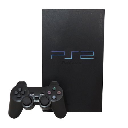 Console PlayStation 2 Fat Preto - Sony (Desbloqueado 1.88)