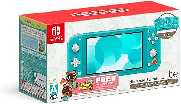 Console Nintendo Switch Lite Azul Turquesa (Aloha de Timmy & Tommy) - Nintendo