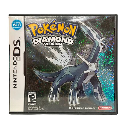 Jogo Pokémon Diamond Version - DS (Detalhe no encarte)
