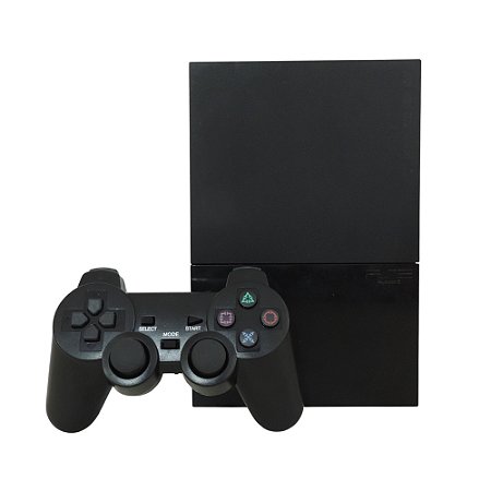 Console PlayStation 2 Slim Preto - Sony (Desbloqueado 2.00)