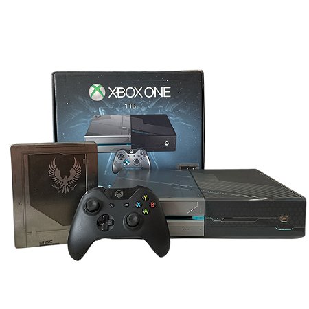 Console Xbox One 1TB (Edição Halo 5: Guardians) - Microsoft