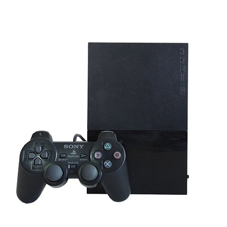 Console PlayStation 2 Slim Preto - Sony (Desbloqueado 1.93)