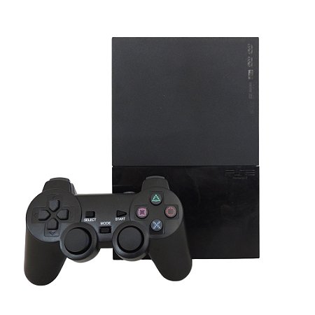 Console PlayStation 2 Slim Preto - Sony (Desbloqueado 1.93)