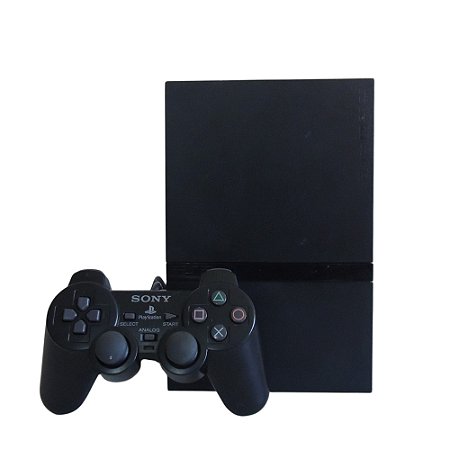 Console PlayStation 2 Slim Preto - Sony (Desbloqueado 1.91)