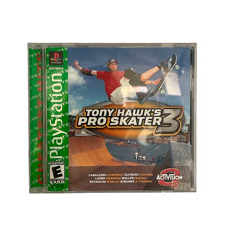 Jogo Tony Hawk's Pro Skater 3 - PS1 (Greatest Hits)